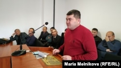 Айболат Бөкенов басқа бір іс бойынша сот залында. 2019 жыл.