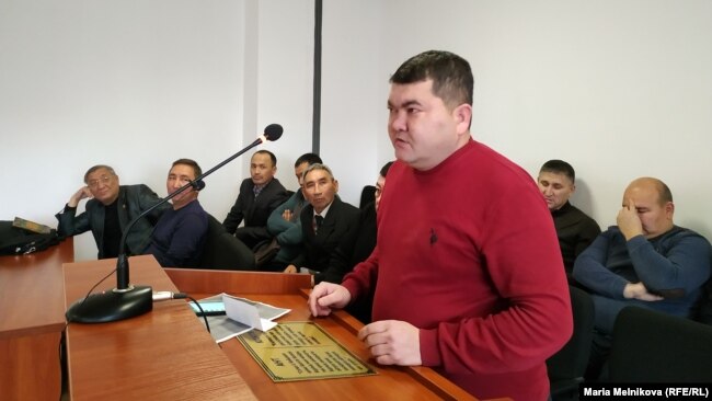 Айболат Букенов в суде. Уральск, 28 ноября 2019 года.