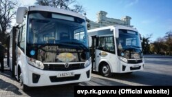 Презентація нових автобусів в Євпаторії, 1 листопада 2018 року