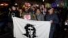 Justice for David protesters rally in Banja Luka on December 28.