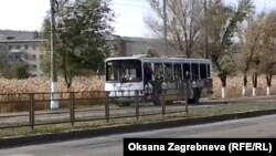 Автобус, в котором произошел взрыв
