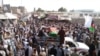 The funeral of the Afghan soldier killed in the clash.