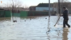 Наводнение на севере Казахстана