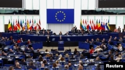 Discursul lui Carney a fost unul din cele mai aplaudate rostite în ultima vreme în Parlamentul European.