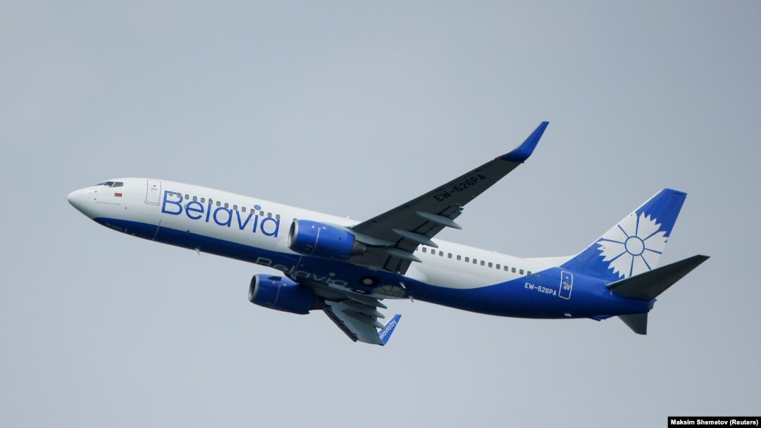 Compania aeriană din Belarus, Belavia, avea zboruri către 20 de destinații europene.