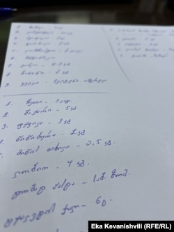 ელისოს საყიდლების სია