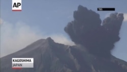 Volcanic Eruption Throws Ash Over Japanese City