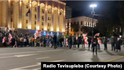 აქცია რუსთაველზე