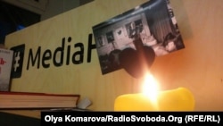 Фото з презентації фільму-розслідування журналістів «Вбивство Павла», Київ, 10 травня 2017 року 