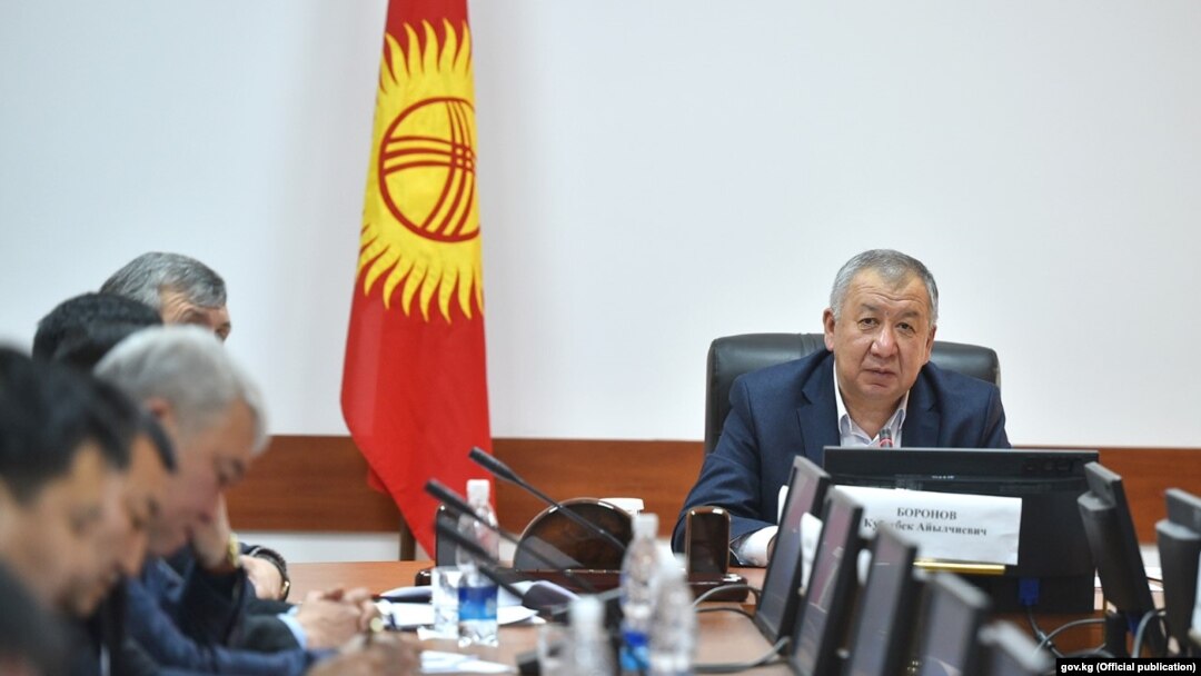 Ҷаласаи ҳукумати Қирғизистон зери раёсати муовини сарвазир Қубатбек Боронов.