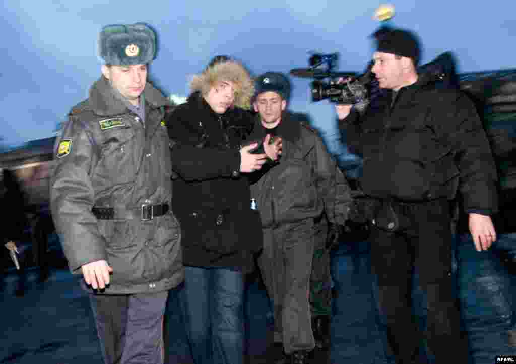 Провокатора задержали милиционеры.