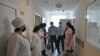 Ռուսաստանցի բժիշկների պատվիրակությունը Աբխազիայի հիվանդանոցներից մեկում, հուլիս, 2020թ․