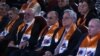 Armenia - Former Defense Minister Seyran Ohanian (C) and former Foreign Minister Vartan Oskanian (second from right) launch their election campaign in Yerevan, 5Mar2017.