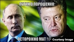 Vladimir Putin və Petro Poroshenko - qrafika