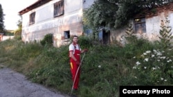 Emanuel Gurău at his home, in Nou Roman, Romania