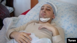 Fikret Huseynli was stabbed, beaten, and left for dead by unknown assailants in Baku in 2006. He was granted political asylum by the Netherlands in 2008. (file photo)