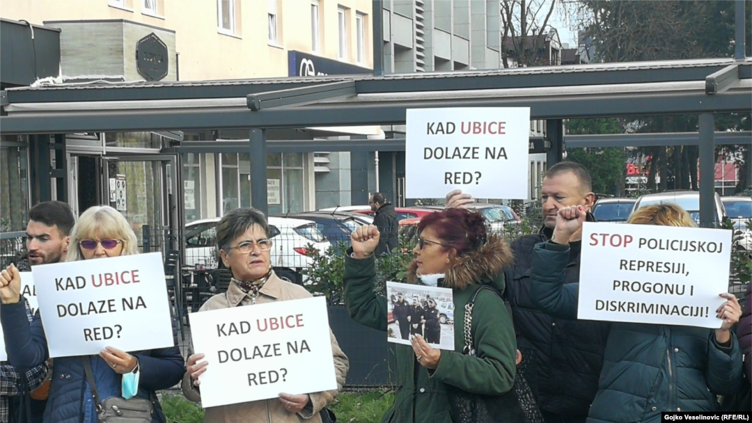 Protesti pred Osnovnim sudom u Banjaluci, 24. novembar