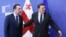 European Commission President Jose Manuel Barroso (right) welcomes Georgian Prime Minister Irakli Garibashvili at the EU Council headquarters in Brussels on May 21.