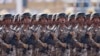 Во время военного парада в честь 80-летия окончания Второй мировой войны в Пекине, Китай, 3 сентября 2025 года