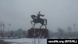 Снежный Ташкент.
