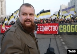 Дмитро Дьомушкін на «Російському марші» 4 листопада 2014 року