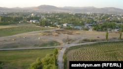 Turkey - A panoramic view of the site of the former Armenian quarter in Van. 