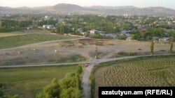 Turkey - A panoramic view of the site of the former Armenian quarter in Van. 