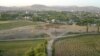 Turkey - A panoramic view of the site of the former Armenian quarter in Van. 