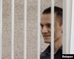 Мікола Дзядок на судзе, архіўнае фота