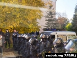 Разгон пратэстаў у Горадні ў 2020 годзе. Архіўнае фота