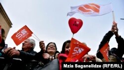 Акція на підтримку телеканалу «Руставі-2», Тбілісі, Грузія, 11 березня 2017 року