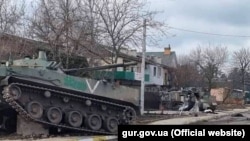 Уничтоженная российская военная техника в Гостомеле, иллюстративное фото