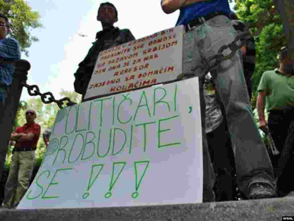 Protest boraca u bivšoj Dobrovoljačkoj #9