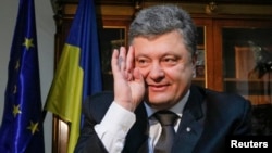 Miliardarul Petro Poroșenko, patronul fabricilor de ciocolată Roșen și principal candidat prezidențial in Ucraina.