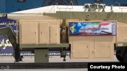 Pamje e raketës balistike iraniane Khorramshahr