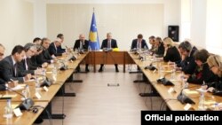 Presidenti i Kosovës, Hashim Thaçi në takim me shefat e misioneve ndërkombëtare në Kosovë.