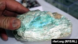 تصویر آرشیف: نمونهٔ از سنگ های قیمتی افغانستان 