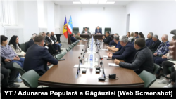 Imagine de la ședința Adunării Populare din 2 iunie, care nu a întrunit cvorumul necesar pentru aprobarea sau respingerea deciziei de compromis cu autoritățile de la Chișinău