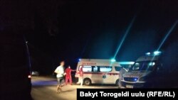 Ситуация в селе Кой-Таш, где спецназ проводит операцию по задержанию экс-президента Алмазбека Атамбаева, 7 августа 2019 года.