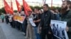 В Петербурге прошел митинг против мемориальной доски Маннергейму 