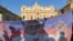 Плакат с Папой Франциском на площади Святого Петра