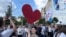 Serbia--Belgrade--Student meeting at Slavija, May 23, 2026.