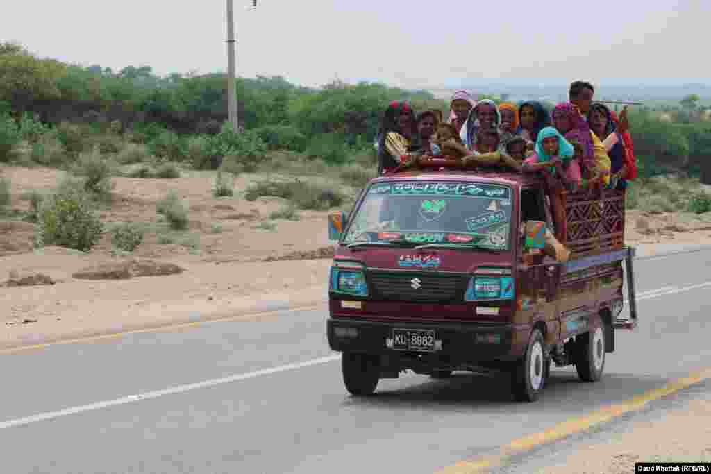 More roads have been constructed in the remote Tharparkar district over the past five years but means of transportation remain largely the same, often with a disregard for road safety.