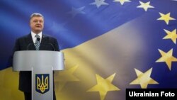 Президент України Петро Порошенко під час прес-конференції 14 травня 2017 року