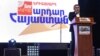 Armenia - Armen Rustamian, a leader of the Armenian Revolutionary Federation, speaks at an election campaign rally in Yerevan, 30Mar2017.