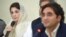 FILE: Pakistani opposition leader Bilawal Bhutto-Zardari, Chairman Pakistan Peoples Party (PPP) listens to Maryam Nawaz (L), daughter of currently incarcerated former Prime Minister Nawaz Sharif during a press conference in May.