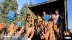 Aid is being distributed to earthquake stricken areas in western Iran.