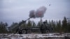 An Archer Artillery System of the British armed forces’ 19th Regiment Royal Artillery fires during a live fire drill, part of the NATO Exercise Dynamic Front, on November 18, 2024 near Rovaniemi, in Finnish Lapland.