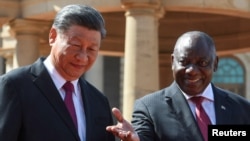 دیدار رهبران آفریقای جنوبی و چین در حاشیه اجلاس بریکس
