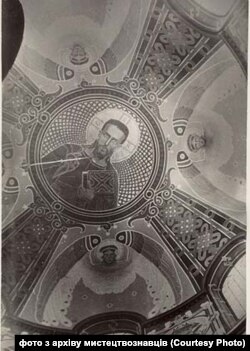 Настінний розпис Модеста Сосенка у храмі в Славську, початок ХХ століття